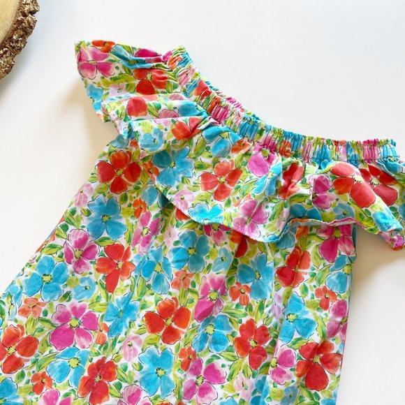 Lands End Summer Floral Off The Shoulder Dress | 5/6 - Picture 2 of 6